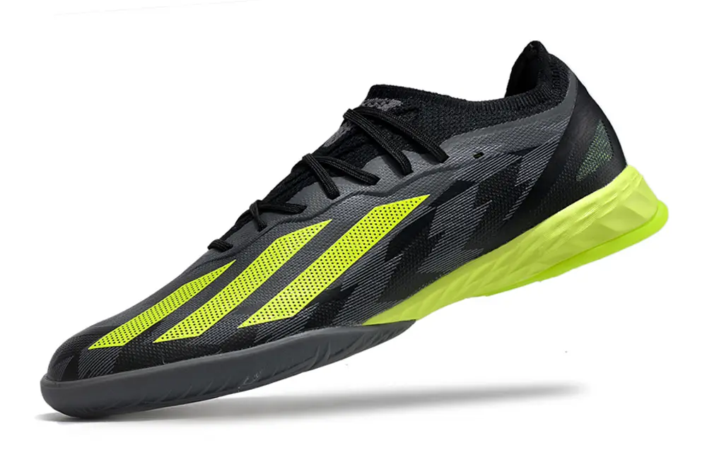 Adidas X Crazyfast.1 IC - Black/Electric Green/Carbon Grey