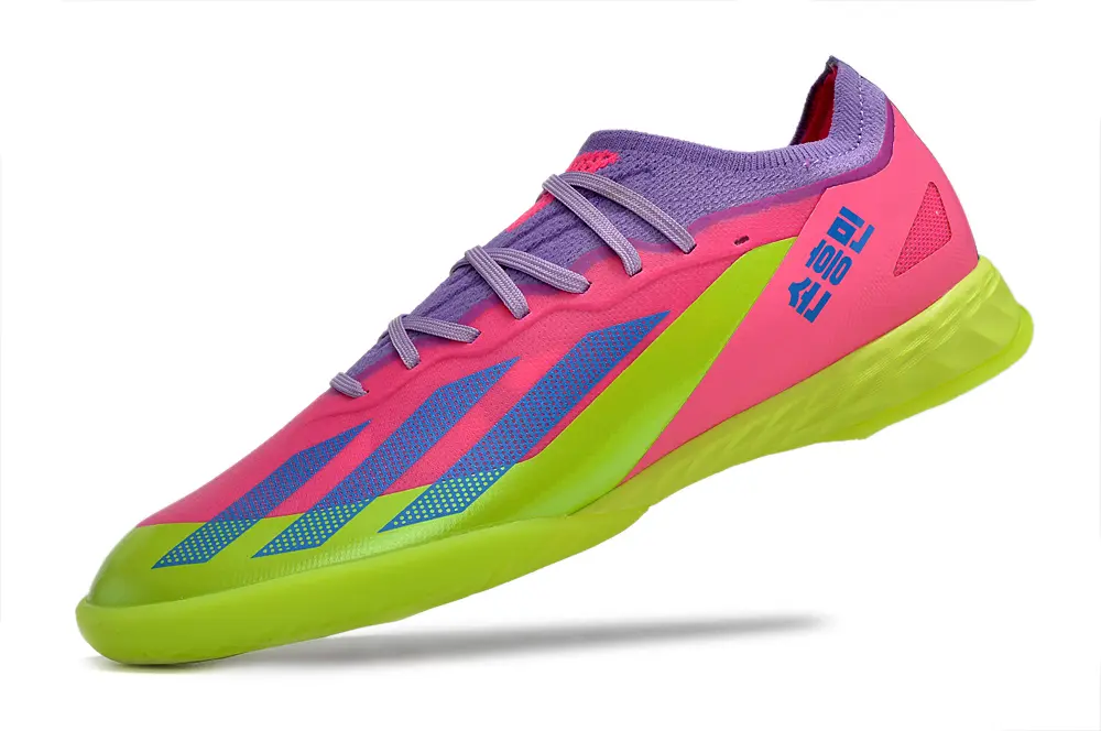 Son x Adidas X Crazyfast.1 IC - Pink/Neon Green/Light Purple