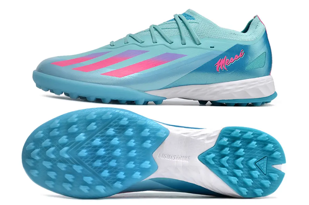 Adidas X Crazyfast.1 TF - Aqua/Coral Pink/Light Blue
