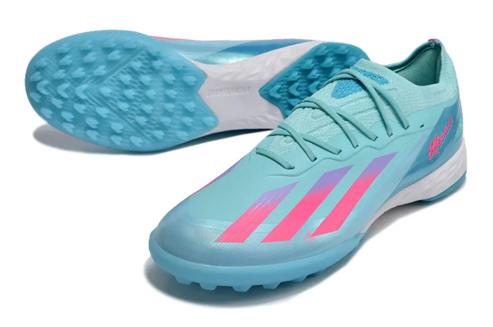 Adidas X Crazyfast.1 TF - Aqua/Coral Pink/Light Blue