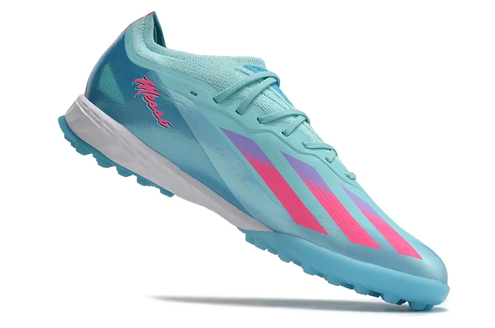 Adidas X Crazyfast.1 TF - Aqua/Coral Pink/Light Blue