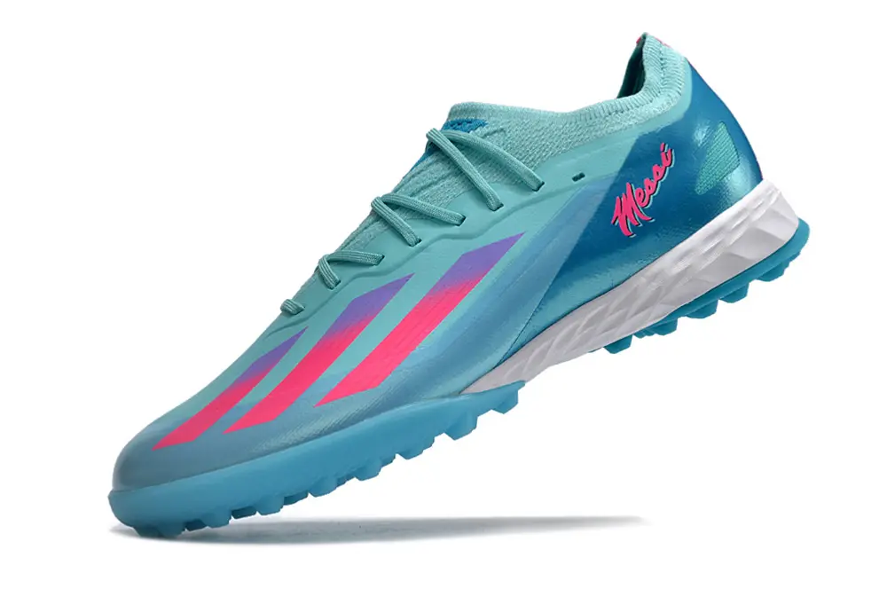 Adidas X Crazyfast.1 TF - Aqua/Coral Pink/Light Blue