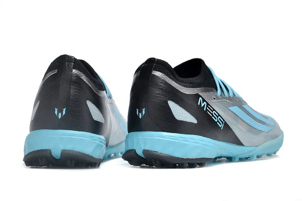 Messi x Adidas X Crazyfast.1 TF - Silver/Sky Blue/Black