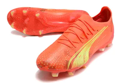 Puma Ultra Ultimate FG - Orange/Luminous Green/Fiery Red