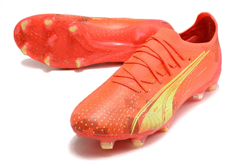 Puma Ultra Ultimate FG - Orange/Luminous Green/Fiery Red