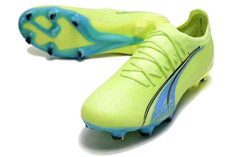 Puma Ultra Ultimate FG - Yellow/Neon Green/Blue Aqua