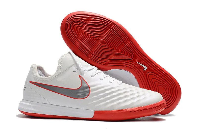 Nike MagistaX Finale 2 IC - White/Pure White/Crimson Red