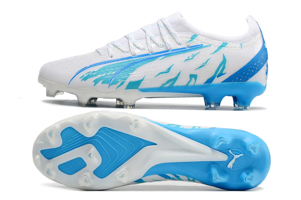 Puma Ultra Ultimate FG - White/Aqua Blue/Sky Blue