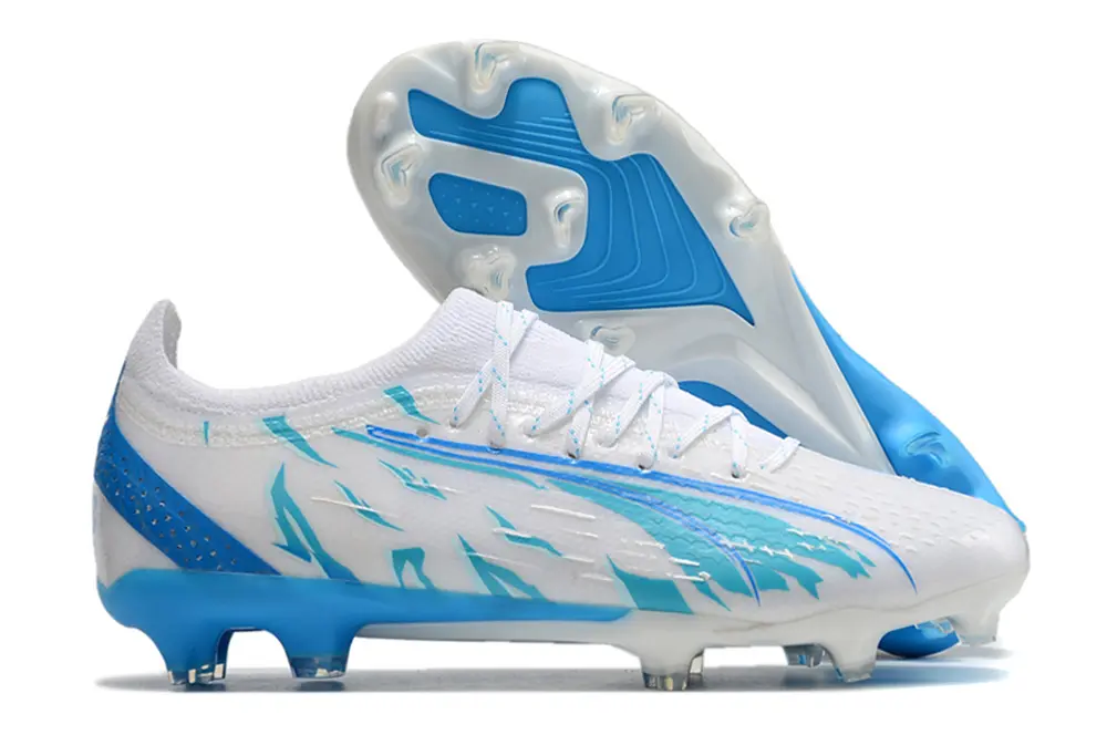 Puma Ultra Ultimate FG - White/Aqua Blue/Sky Blue