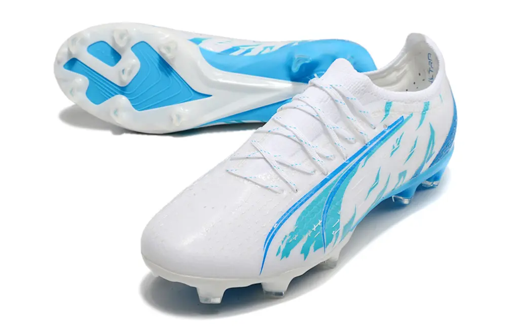 Puma Ultra Ultimate FG - White/Aqua Blue/Sky Blue
