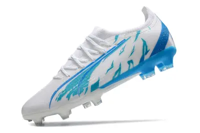 Puma Ultra Ultimate FG - White/Aqua Blue/Sky Blue