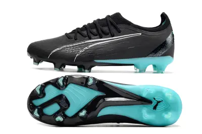 Puma Ultra Ultimate FG - Black/Aqua Blue/Metallic Silver