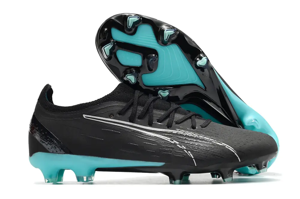 Puma Ultra Ultimate FG - Black/Aqua Blue/Metallic Silver