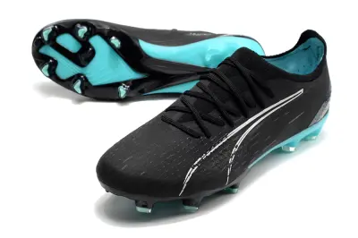 Puma Ultra Ultimate FG - Black/Aqua Blue/Metallic Silver