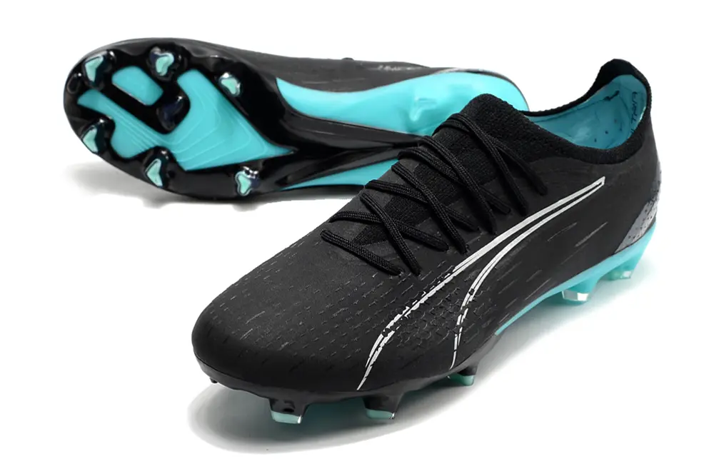 Puma Ultra Ultimate FG - Black/Aqua Blue/Metallic Silver