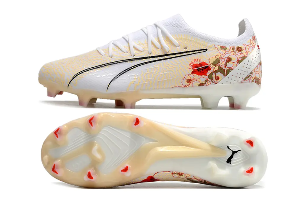 Puma Ultra Ultimate FG - White/Golden Blossom/Black Detail
