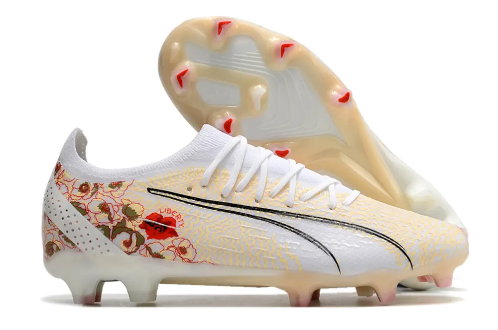 Puma Ultra Ultimate FG - White/Golden Blossom/Black Detail