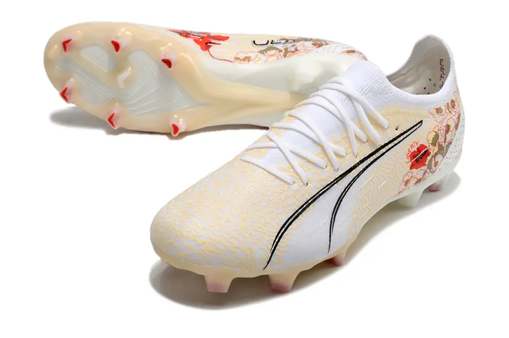 Puma Ultra Ultimate FG - White/Golden Blossom/Black Detail