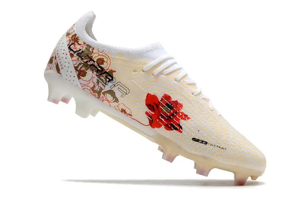 Puma Ultra Ultimate FG - White/Golden Blossom/Black Detail