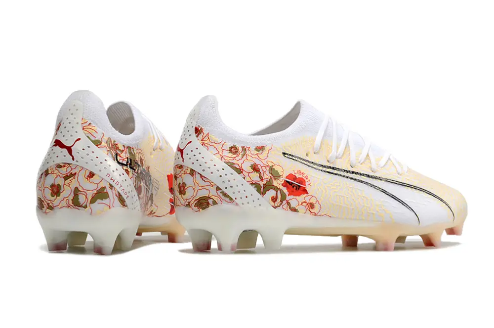 Puma Ultra Ultimate FG - White/Golden Blossom/Black Detail
