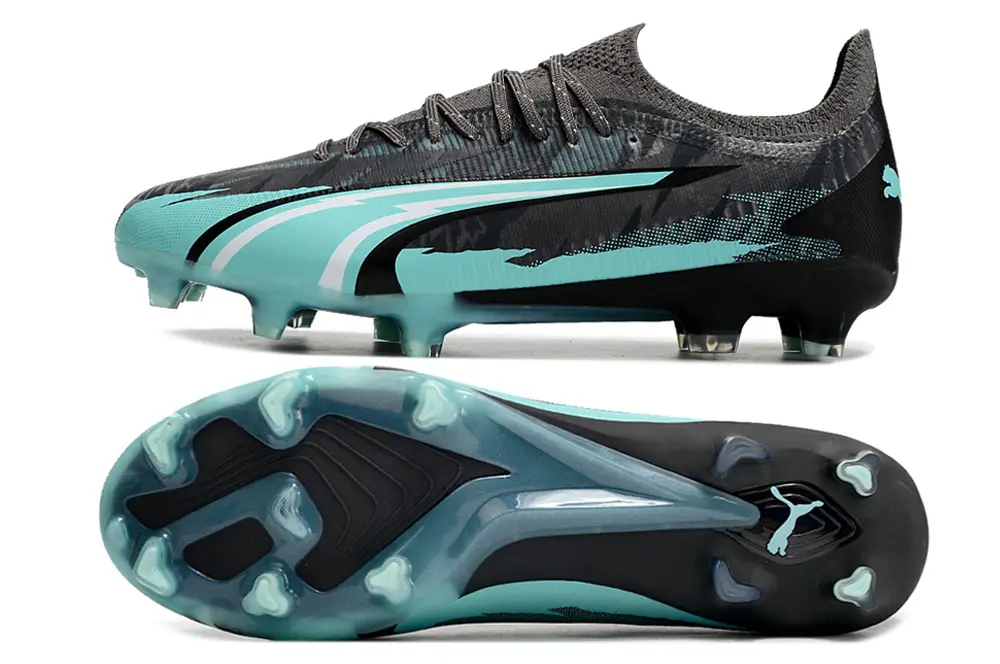 Puma Ultra Ultimate FG - Black/Aqua Blue/Grey Melange