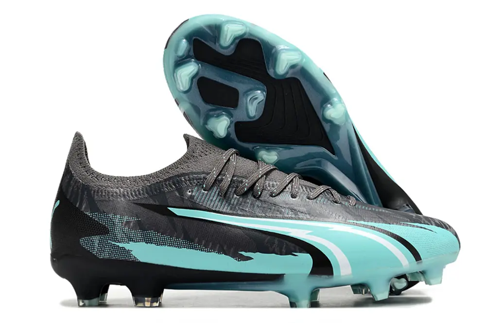 Puma Ultra Ultimate FG - Black/Aqua Blue/Grey Melange