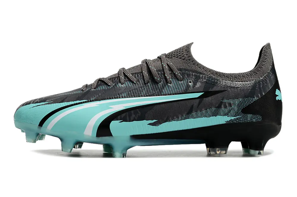Puma Ultra Ultimate FG - Black/Aqua Blue/Grey Melange