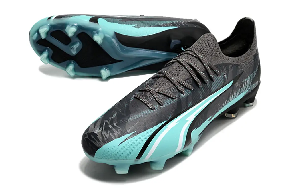 Puma Ultra Ultimate FG - Black/Aqua Blue/Grey Melange