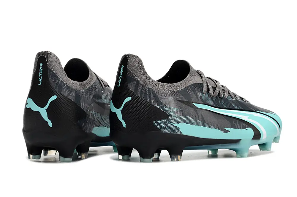 Puma Ultra Ultimate FG - Black/Aqua Blue/Grey Melange