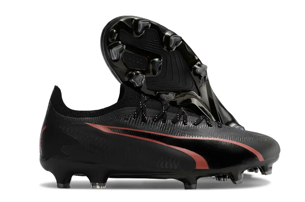 Puma Ultra Ultimate FG - Black/Charcoal Red/Glossy Black