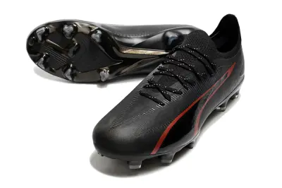 Puma Ultra Ultimate FG - Black/Charcoal Red/Glossy Black