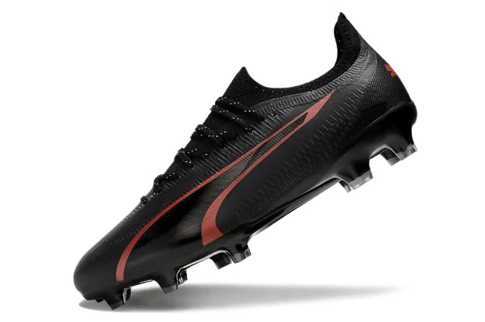 Puma Ultra Ultimate FG - Black/Charcoal Red/Glossy Black