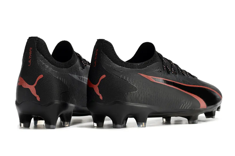 Puma Ultra Ultimate FG - Black/Charcoal Red/Glossy Black