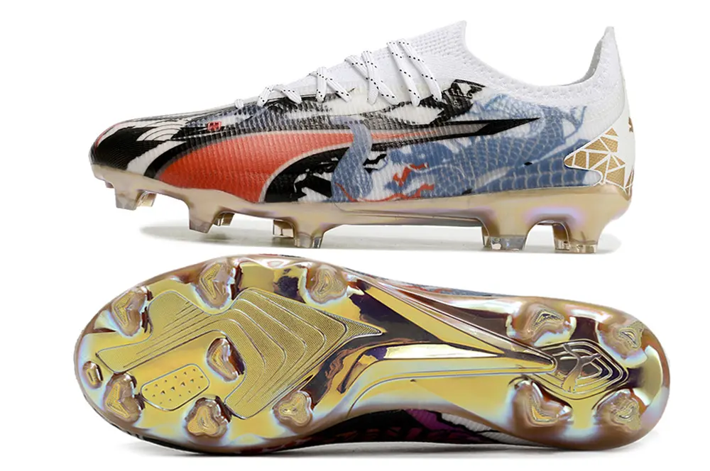 Puma Ultra Ultimate FG - White/Fiery Red/Metallic Gold