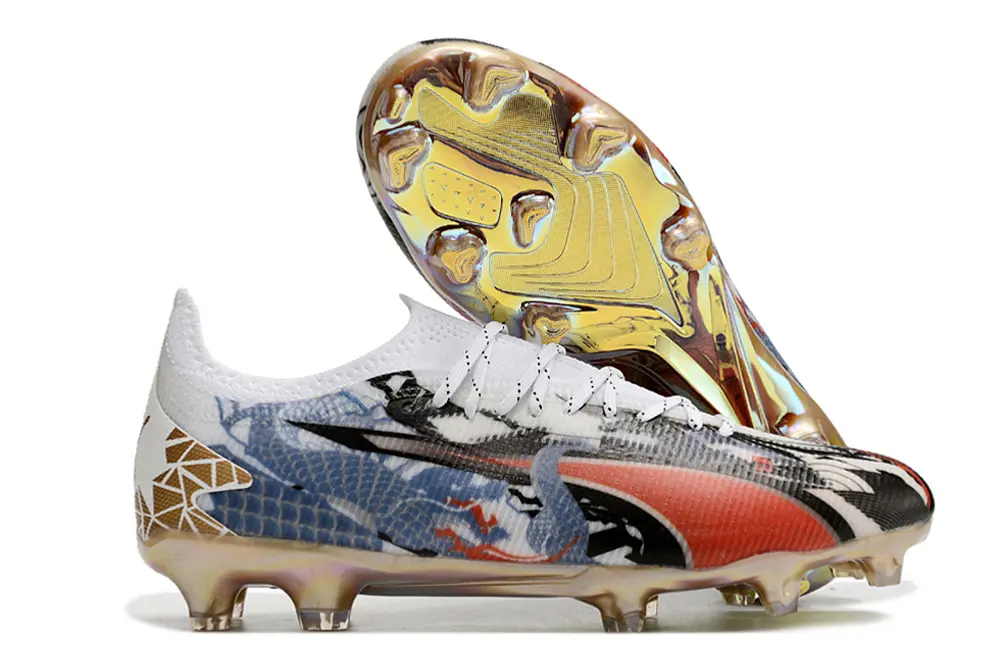 Puma Ultra Ultimate FG - White/Fiery Red/Metallic Gold