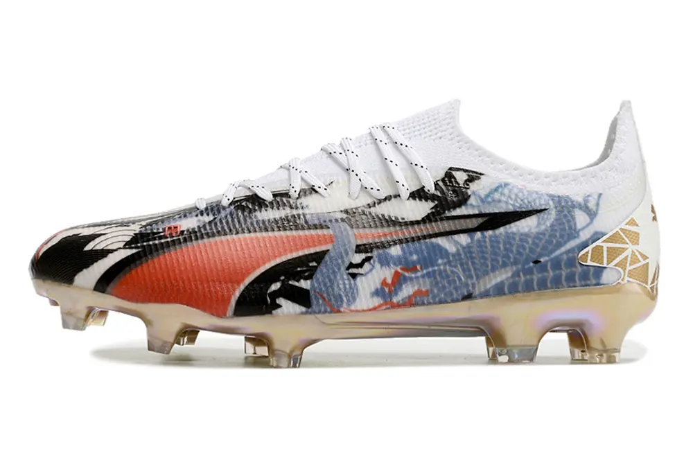 Puma Ultra Ultimate FG - White/Fiery Red/Metallic Gold