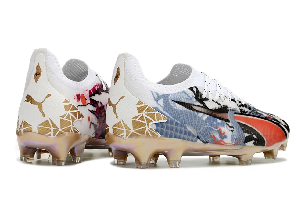 Puma Ultra Ultimate FG - White/Fiery Red/Metallic Gold