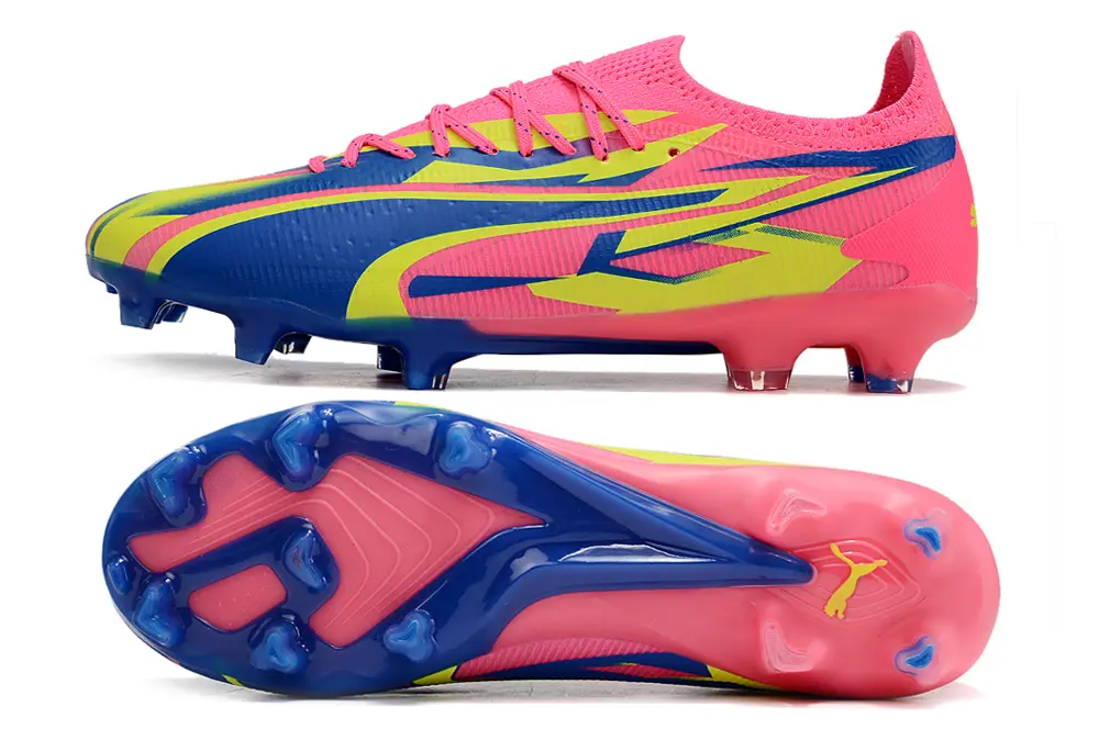 Puma Ultra Ultimate FG - Pink/Electric Yellow/Deep Blue
