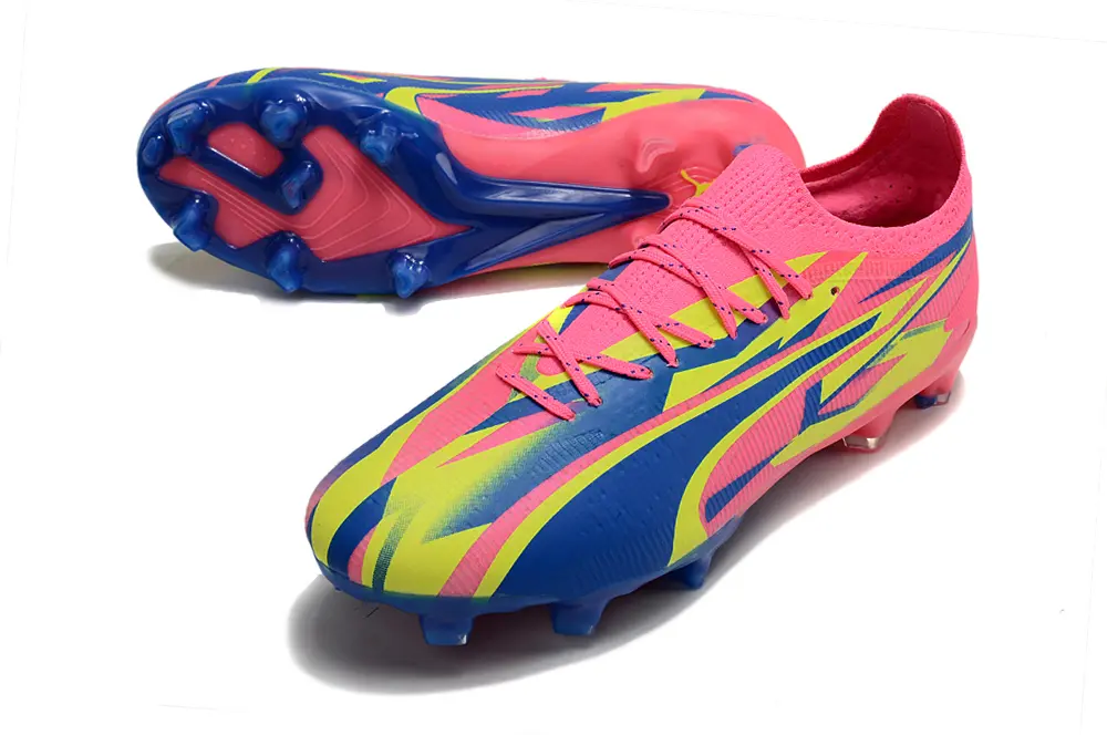 Puma Ultra Ultimate FG - Pink/Electric Yellow/Deep Blue