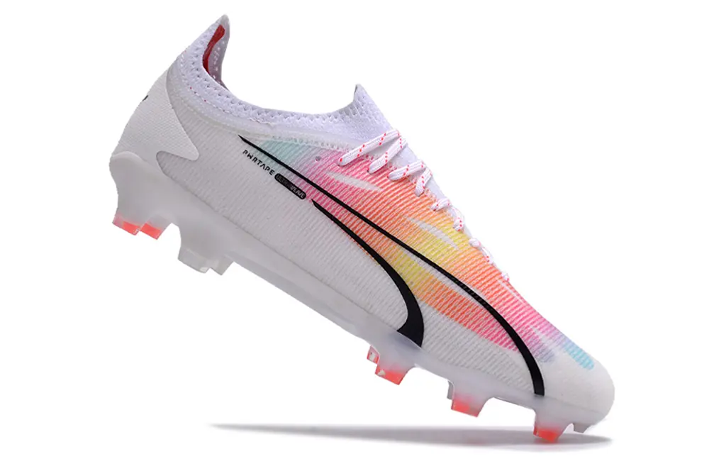 Puma Ultra Ultimate FG - White/Neon Pink/Gradient Blue