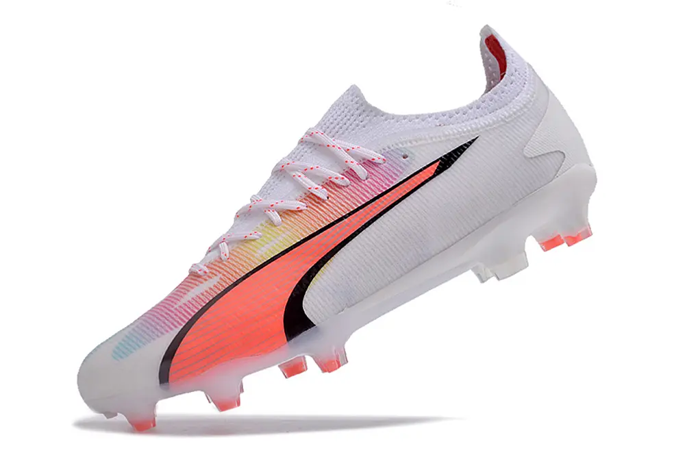 Puma Ultra Ultimate FG - White/Neon Pink/Gradient Blue