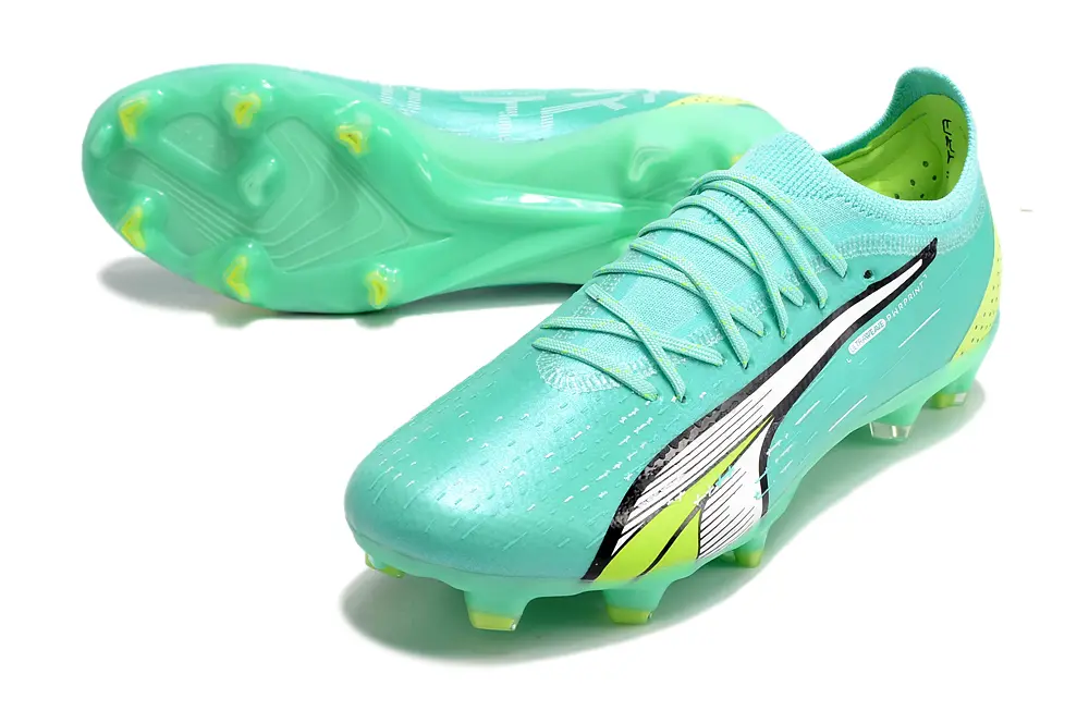 Puma Ultra Ultimate FG - Aqua/Bright Lime/Black