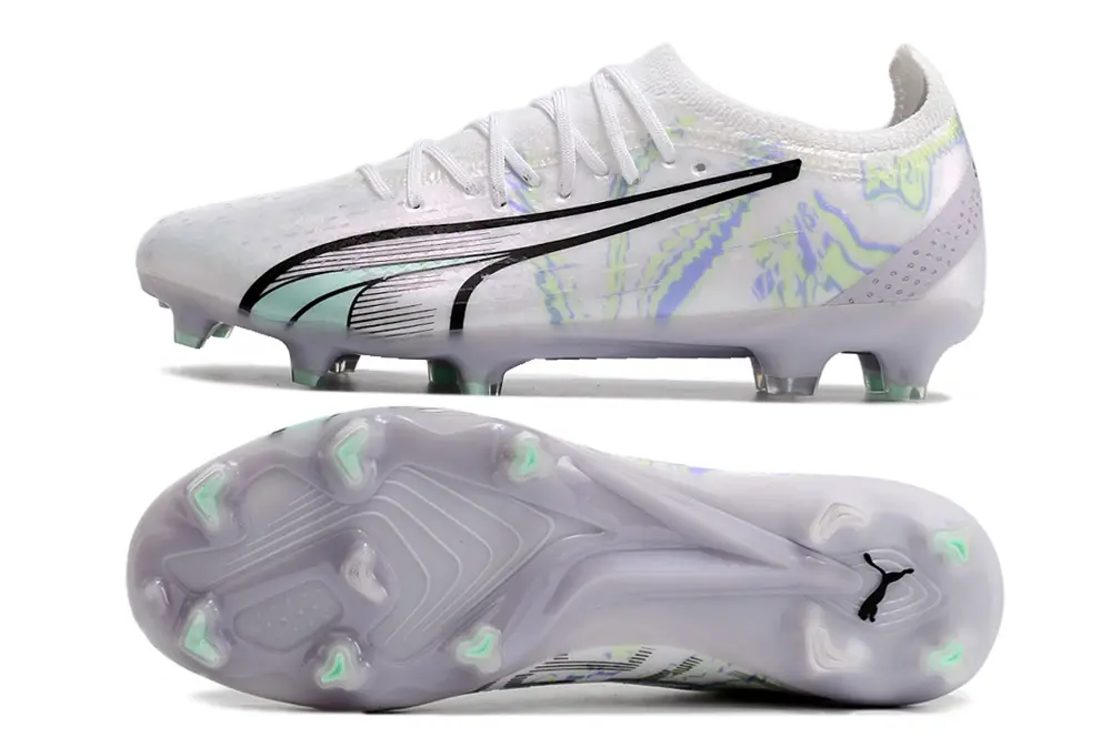 Puma Ultra Ultimate FG - White/Mint Green/Translucent