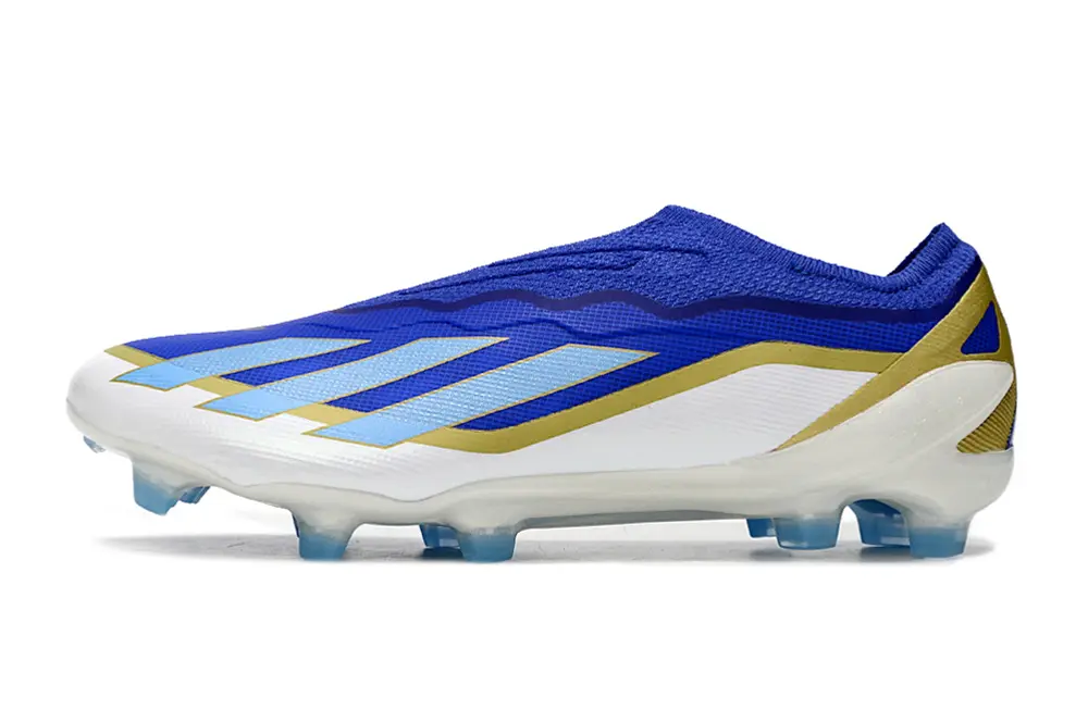 Adidas X Crazyfast Elite Laceless FG - Blue/Royal Blue/Silken Gold