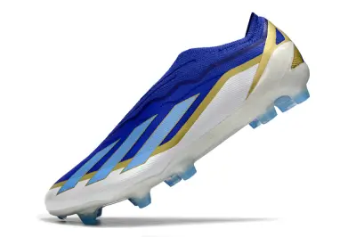 Adidas X Crazyfast Elite Laceless FG - Blue/Royal Blue/Silken Gold