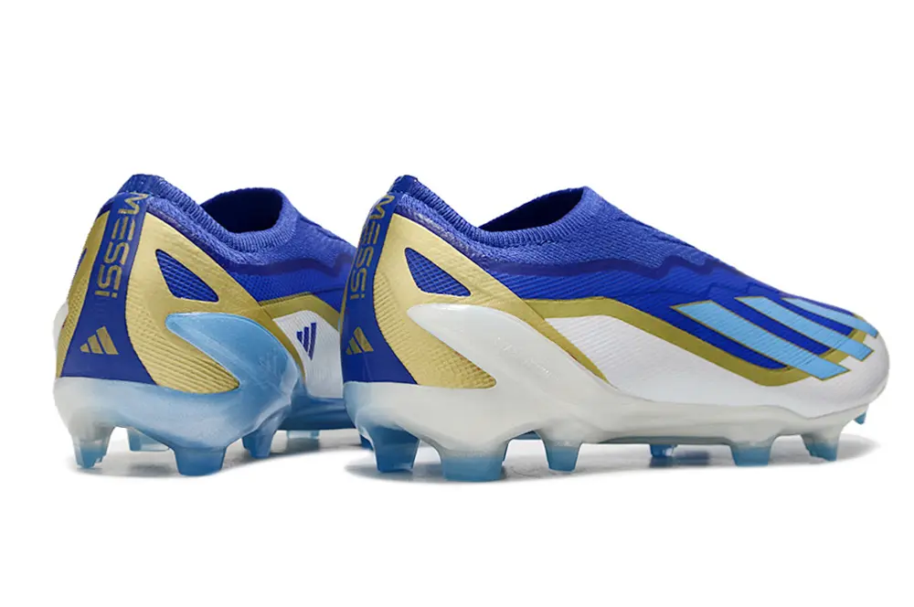 Adidas X Crazyfast Elite Laceless FG - Blue/Royal Blue/Silken Gold