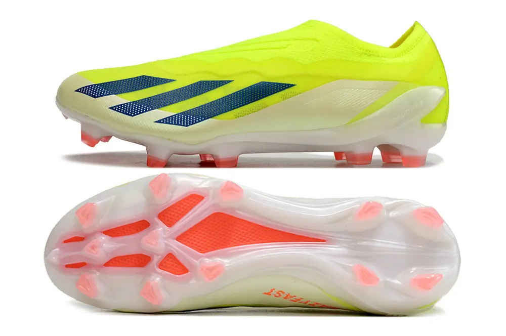 Adidas X Crazyfast Elite Laceless FG - Yellow/Electric Yellow/Deep Blue
