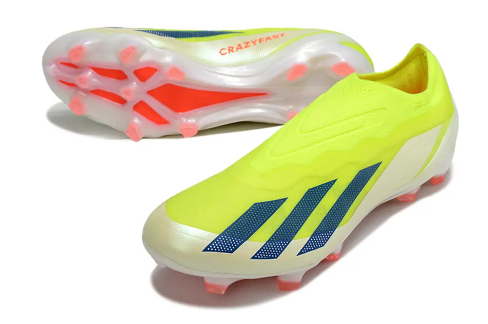 Adidas X Crazyfast Elite Laceless FG - Yellow/Electric Yellow/Deep Blue