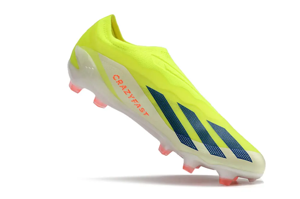 Adidas X Crazyfast Elite Laceless FG - Yellow/Electric Yellow/Deep Blue
