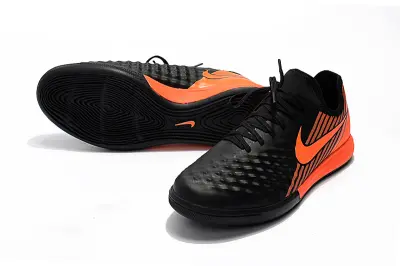 Nike MagistaX Finale 2 IC Futsal Indoor Soccer Shoes - Black/Electric Orange/Graphite Black